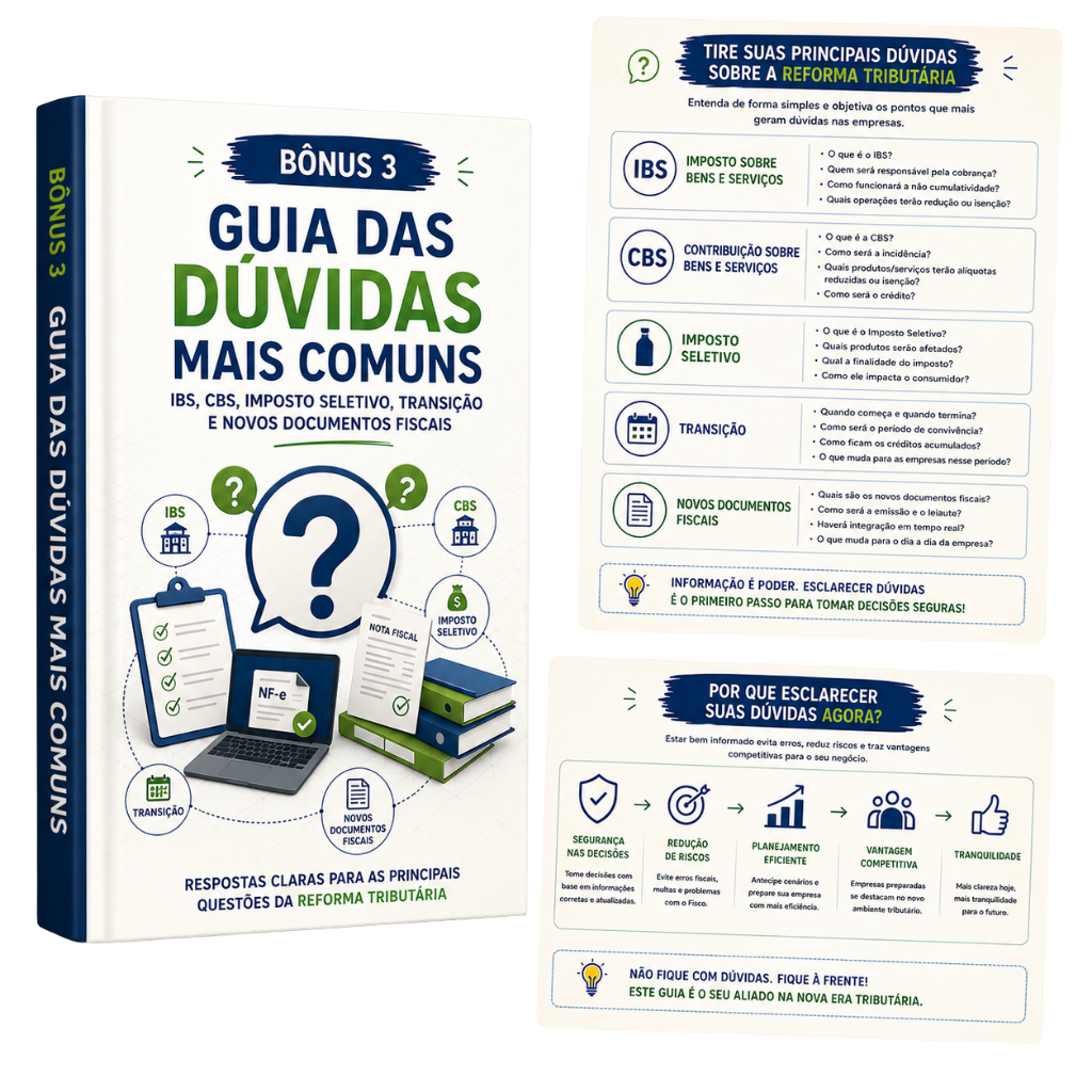 BÔNUS 3 — Guia das Dúvidas Mais Comuns